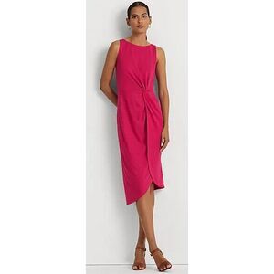 Ralph Lauren SPORT PINK Women's Twist-Front Stretch Jersey Dress, US 6